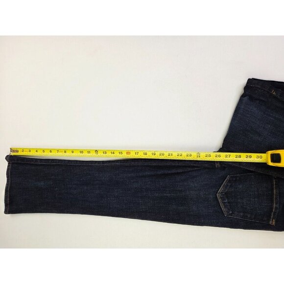 Frame Size 27X26 Womens Blue Le Crop Mini Boot Blue Denim Embroidered Logo Jeans - Picture 9 of 14